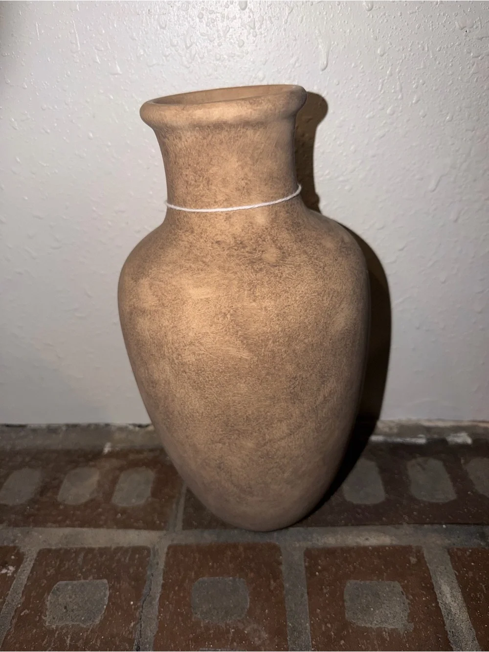Hand and Earth Ceramic Vase - Rustic Beige